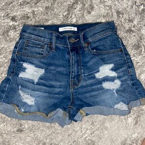 Pacsun Dark Wash High Waisted Shorts